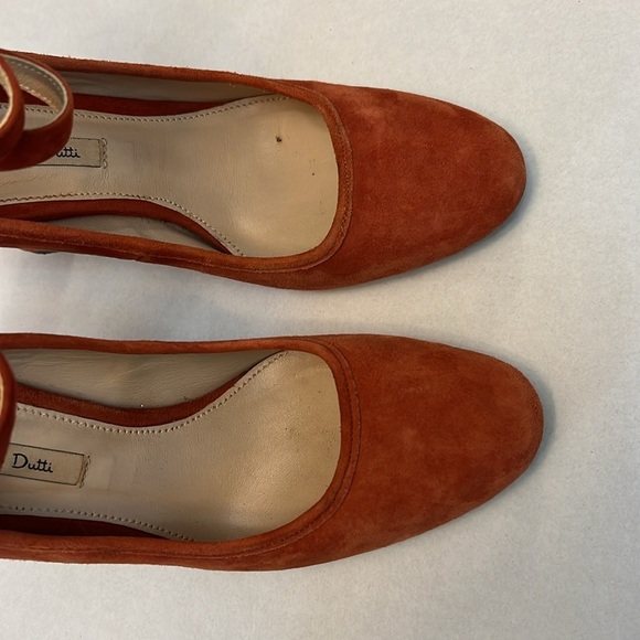 MASSIMO DUTTI BURNT ORANGE HEELS 37=7 - Picture 2 of 16